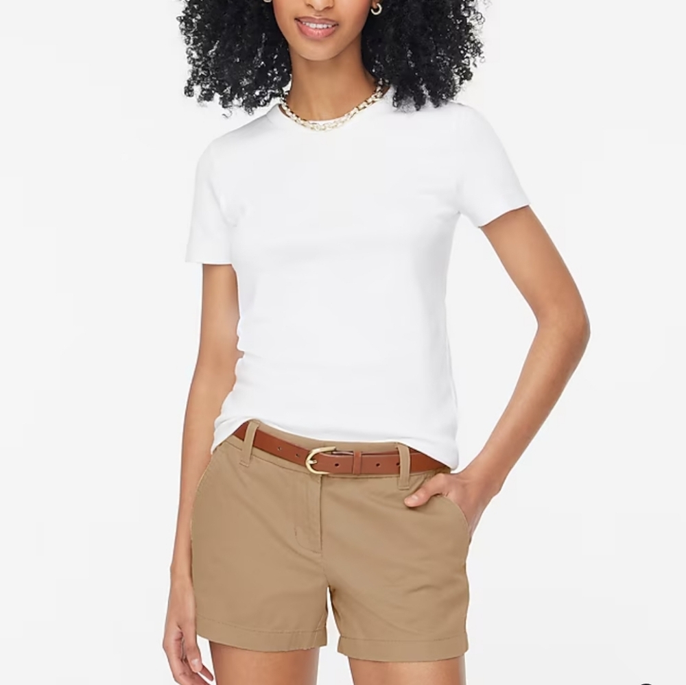 J. Crew Tan Chino Shorts.
